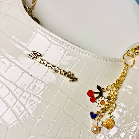 Hand Crafted Accessories - Gold Keychain with Colorful Charms